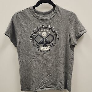 Dip Heather Gray Pickleball Short Sleeve Tee - Medium